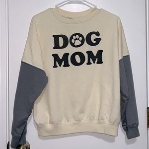 Modern Lux Color Block Dog Mom Sweater